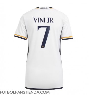 Real Madrid Vinicius Junior #7 Primera Equipación Mujer 2023-24 Manga Corta